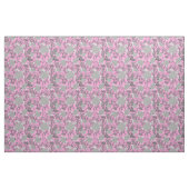 Meeresschildkröten-Muster Rosa Grau Stoff (Fat Quarter (45,7 x 55,9 cm))