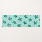 Meeresschildkröten-Muster Yogamatte (Rückseite (Horizontal))