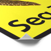 Meeresschildkröten-Nest-Poster darf nicht gestört Poster (Ecke)