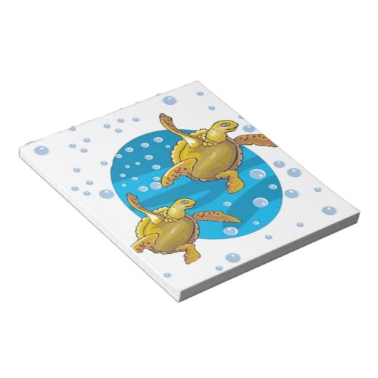 Meeresschildkröten Notizblock (angewinkelt)