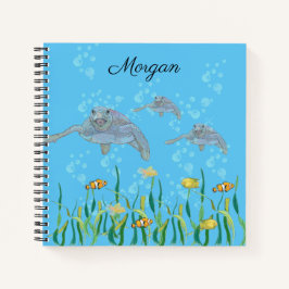 Meeresschildkröten-Original Gezeichnet Personalisi Notizblock