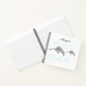 Meeresschildkröten-Original Gezeichnet Personalisi Notizblock (Innenseite)