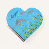 Meeresschildkröten-Original Gezeichnet Personalisi Notizblock (Vorderseite)