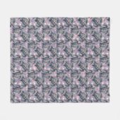 Meeresschildkröten-Ozeanmuster Fleecedecke (Vorderseite (Horizontal))