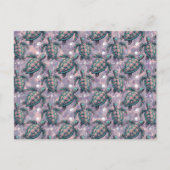 Meeresschildkröten-Ozeanmuster Postkarte (Vorderseite)