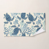 Meeresschildkröten Personalisiert Badhandtuch Set (Handtuch)