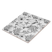 Meeresschildkröten-Pflanze ohne Meerwasser Fliese (Seite)