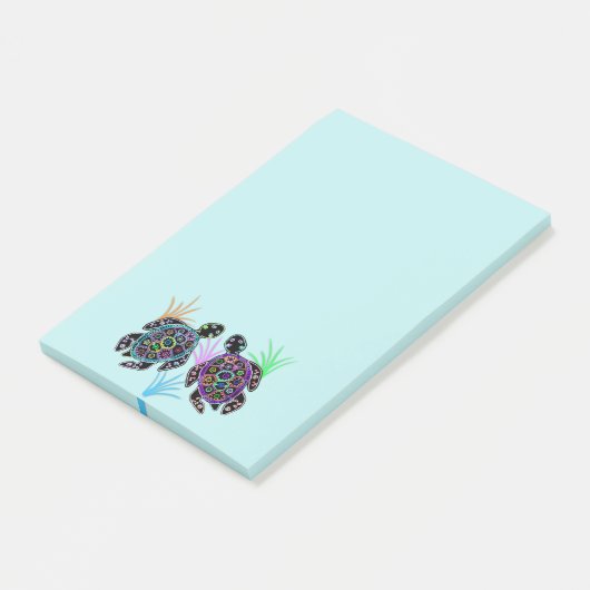 Meeresschildkröten Posten-it® Anmerkungen Post-it Klebezettel (angewinkelt)