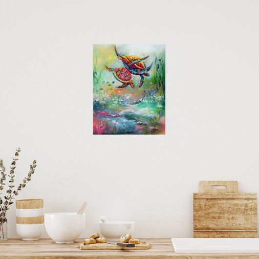 Meeresschildkröten Poster (Küche)