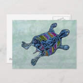 Meeresschildkröten-Postkarten Postkarte (Vorne/Hinten)