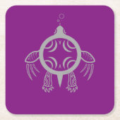 Meeresschildkröten Rechteckiger Pappuntersetzer (Vorderseite)