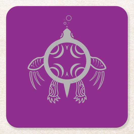 Meeresschildkröten Rechteckiger Pappuntersetzer (Vorderseite)