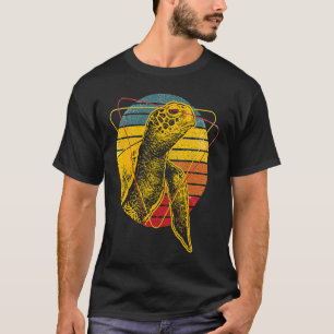Meeresschildkröten Reptil Ocean Animal Colorful 2 T-Shirt