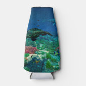 Meeresschildkröten schwimmen durch das Mittelmeer Flaschenkühler (Vorderseite)