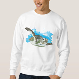Meeresschildkröten schwimmen sweatshirt
