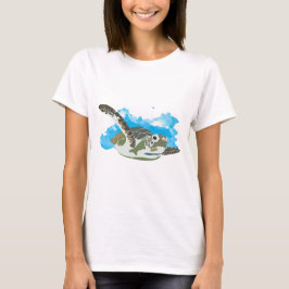 Meeresschildkröten schwimmen T-Shirt