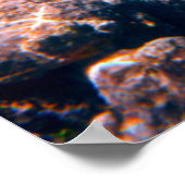 Meeresschildkröten schwimmen über dem Korallenriff Poster (Ecke)