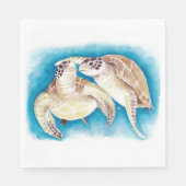 Meeresschildkröten Serviette (Vorderseite)