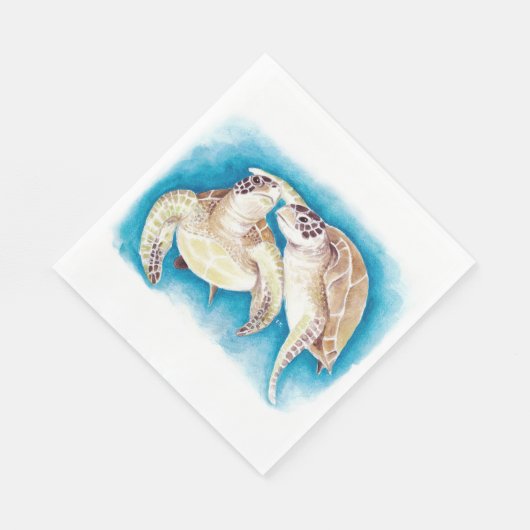 Meeresschildkröten Serviette (Ecke)