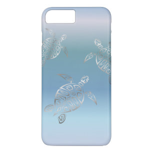 Meeresschildkröten Silver Blue Gradient Case-Mate iPhone Hülle