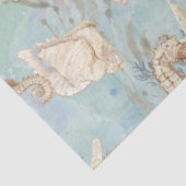 Meeresschildkröten-Starfish-Seepferd Decoupage Seidenpapier (Ausschnitt)