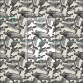 Meeresschildkröten Stoff (Kachel)