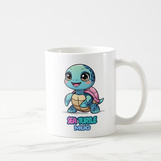 Meeresschildkröten-Tasse Kaffeetasse (Rechts)