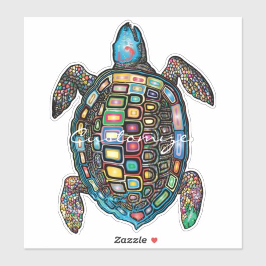 Meeresschildkröten Thunder_Cove Aufkleber (Blatt)