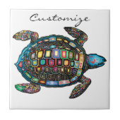 Meeresschildkröten Thunder_Cove Fliese (Vorderseite)