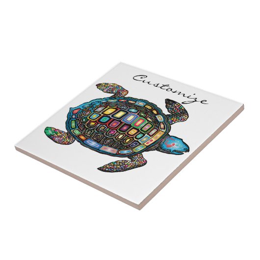 Meeresschildkröten Thunder_Cove Fliese (Seite)
