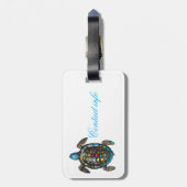 Meeresschildkröten Thunder_Cove Gepäckanhänger (Rückseite vertikal)
