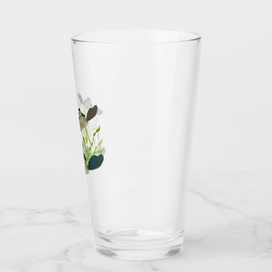 Meeresschildkröten trinken Glas (Links)