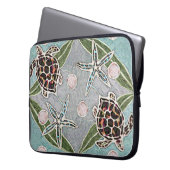 Meeresschildkröten u. Kelp-Laptop-Hülse 15 Zoll Laptopschutzhülle (Vorderseite Links)