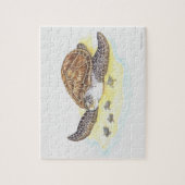 Meeresschildkröten und Babys Puzzle (Vertikal)