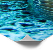 Meeresschildkröten unter Wasser 2 Poster (Ecke)