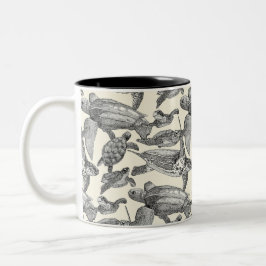 Meeresschildkröten Zweifarbige Tasse