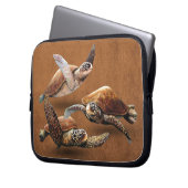 Meeresschildkrötenaussterben Rette die Schildkröte Laptopschutzhülle (Vorderseite Links)