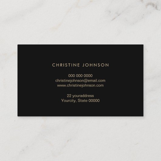 Meeresschildkrötendesign Visitenkarte (Rückseite)