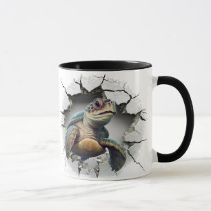 Meeresschildkrötenhintergrund Tasse