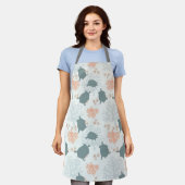 Meeresschildkrötenmalerei Ozeanmuster überall in d Schürze (Getragen)