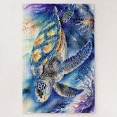 Meeresschildkrötenmalerei Puzzle (Vertikal)