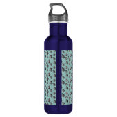 Meeresschildkrötenmannschaft Edelstahlflasche (Rückseite)