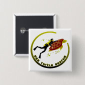 Meeresschildkrötenrettung Button (Vorne & Hinten)