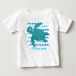 Meeresschildkrötenwellen Baby T-shirt