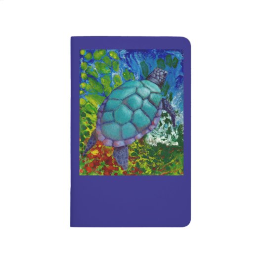 Meeresschildkrötezeitschrift/Sketchbook Taschennotizbuch (Vorderseite)