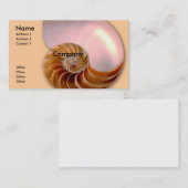 Meeresschnecke Visitenkarte (Vorne/Hinten)
