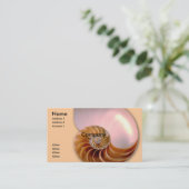 Meeresschnecke Visitenkarte (Stehend Vorderseite)