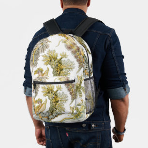 Meeresschnecken von Ernst Haeckel, Vintage Nudibra Bedruckter Rucksack