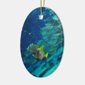 Meeresschule des Blauen Ozeans Keramik Ornament (Links)