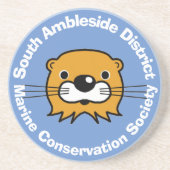 Meeresschutz mit einem anderen Kopf. Getränkeuntersetzer (Vorne)